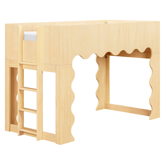 M31194BD,Babyletto Kids,Lido Wave Convertible Bunk Bed in Blonde