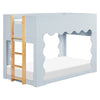 M31194PBHY,Babyletto Kids,Lido Wave Convertible Bunk Bed in Powder Blue and Honey