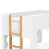 M31194WHY,Babyletto Kids,Lido Wave Convertible Bunk Bed in White and Honey