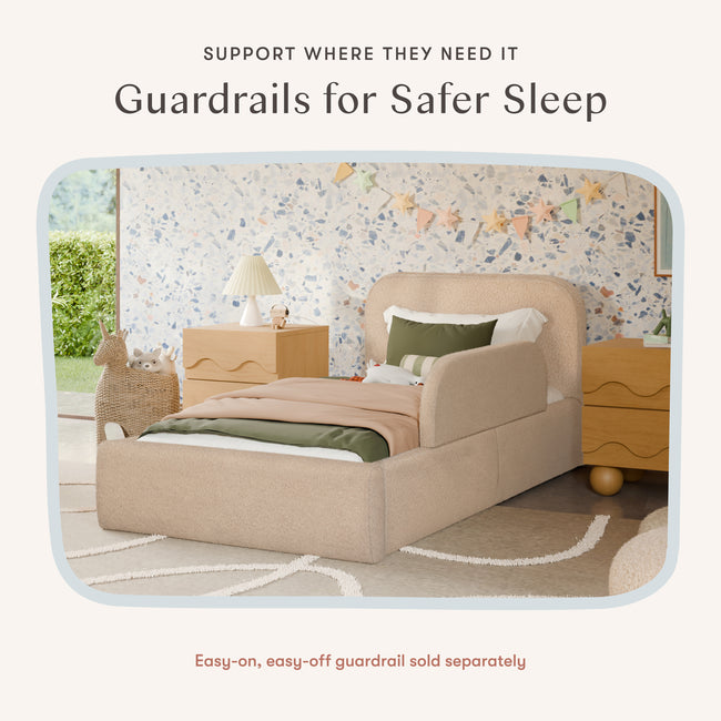 M31269CSG,Babyletto Kids,Nara Twin Bed in Chai Shearling