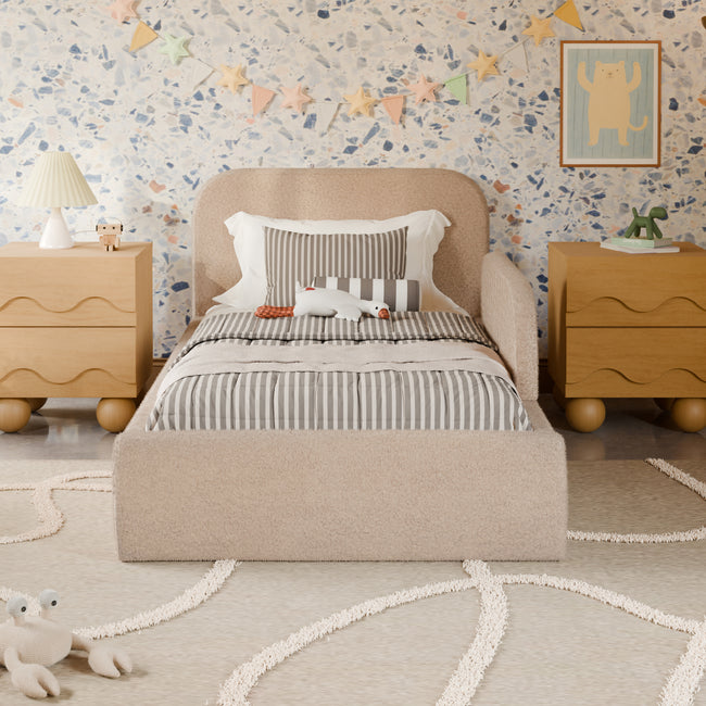 M31269CSG,Babyletto Kids,Nara Twin Bed in Chai Shearling