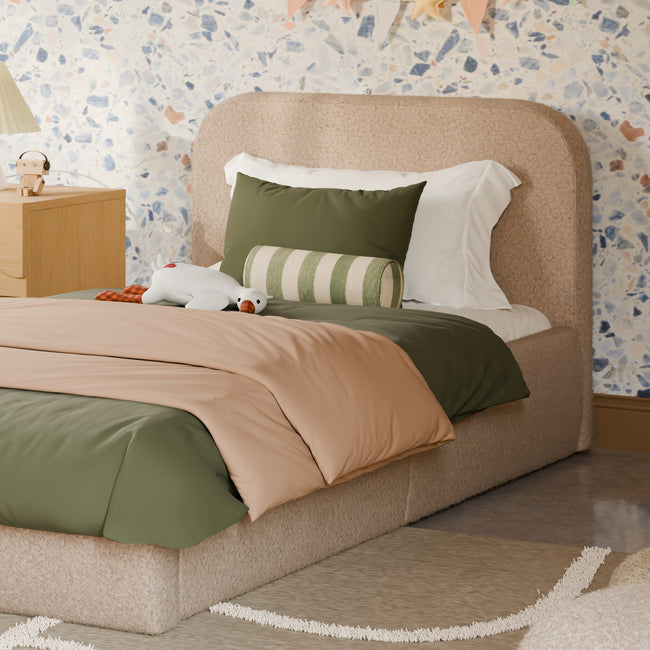 M31269CSG,Babyletto Kids,Nara Twin Bed in Chai Shearling