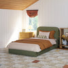 M31269POB,Babyletto Kids,Nara Twin Bed in Performance Olive Boucle