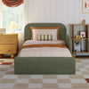 M31269POB,Babyletto Kids,Nara Twin Bed in Performance Olive Boucle
