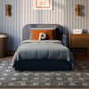 M31269PVET,Babyletto Kids,Nara Twin Bed in Performance Navy Eco-Twill