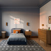 M31269PVET,Babyletto Kids,Nara Twin Bed in Performance Navy Eco-Twill