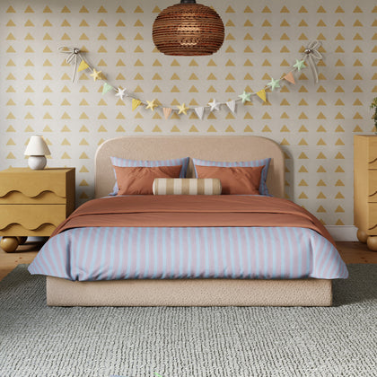 M31296CSG,Babyletto Kids,Nara Full Bed in Chai Shearling