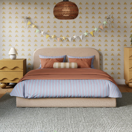 M31296CSG,Babyletto Kids,Nara Full Bed in Chai Shearling