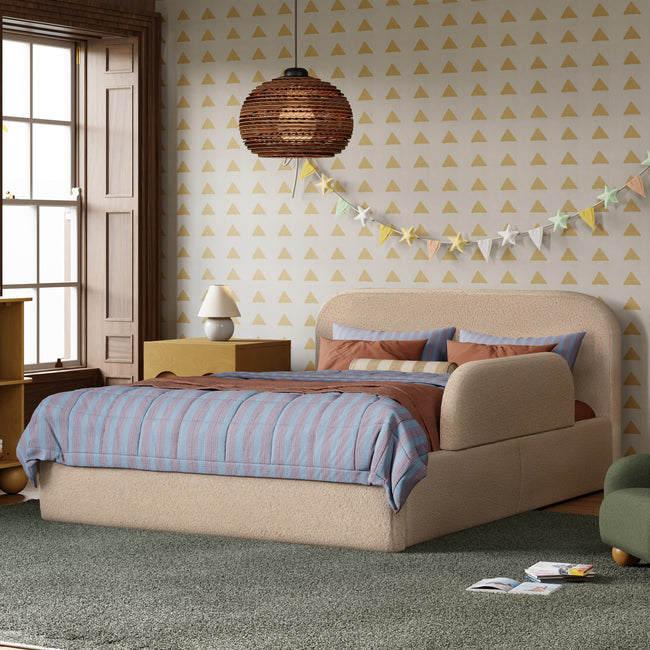 M31296CSG,Babyletto Kids,Nara Full Bed in Chai Shearling