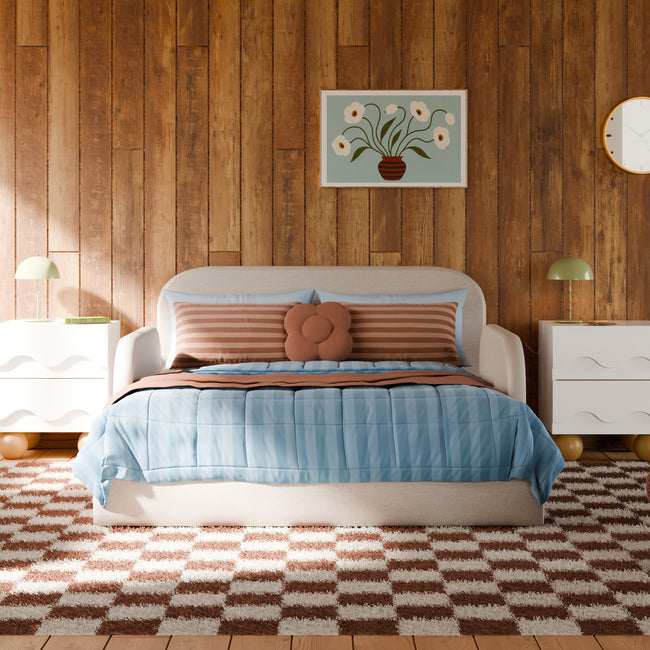 M31296PBEW,Babyletto Kids,Nara Full Bed in Performance Beach Eco-Weave