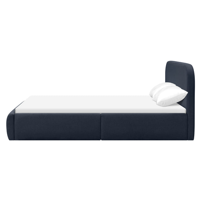 M31296PVET,Babyletto Kids,Nara Full Bed in Performance Navy Eco-Twill