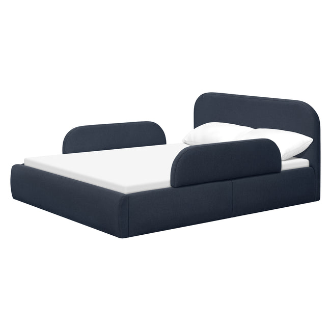 M31296PVET,Babyletto Kids,Nara Full Bed in Performance Navy Eco-Twill