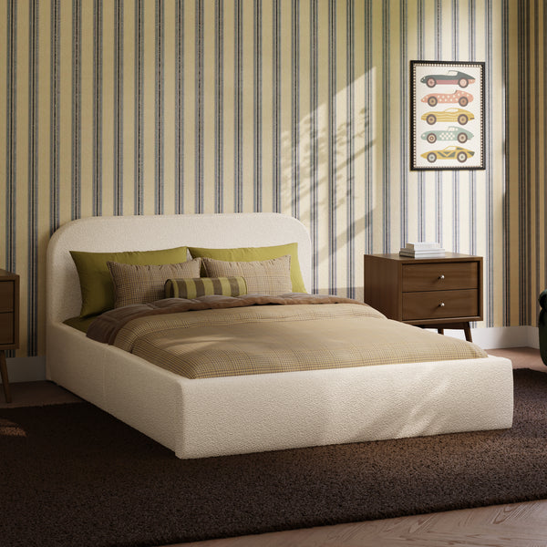M31296PWB,Babyletto Kids,Nara Full Bed in Performance Ivory Boucle