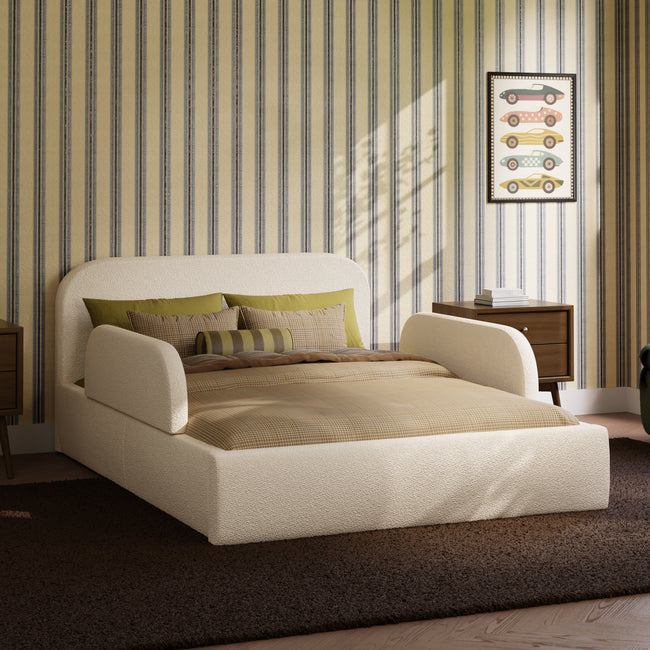 M31296PWB,Babyletto Kids,Nara Full Bed in Performance Ivory Boucle