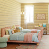 M31369PRSBRY,Babyletto Kids,Rizo Twin Bed in Performance Rose Boucle w/Raspberry Piping