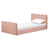 M31369PRSBRY,Babyletto Kids,Rizo Twin Bed in Performance Rose Boucle w/Raspberry Piping