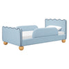 M31369PSBBY,Babyletto Kids,Rizo Twin Bed in Performance Sky Boucle w/Blueberry Piping