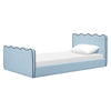 M31369PSBBY,Babyletto Kids,Rizo Twin Bed in Performance Sky Boucle w/Blueberry Piping