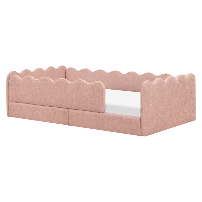 M31376PRSB,Babyletto Kids,Rizo Montessori-Inspired Twin Bed in Performance Rose Boucle