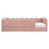 M31376PRSB,Babyletto Kids,Rizo Montessori-Inspired Twin Bed in Performance Rose Boucle