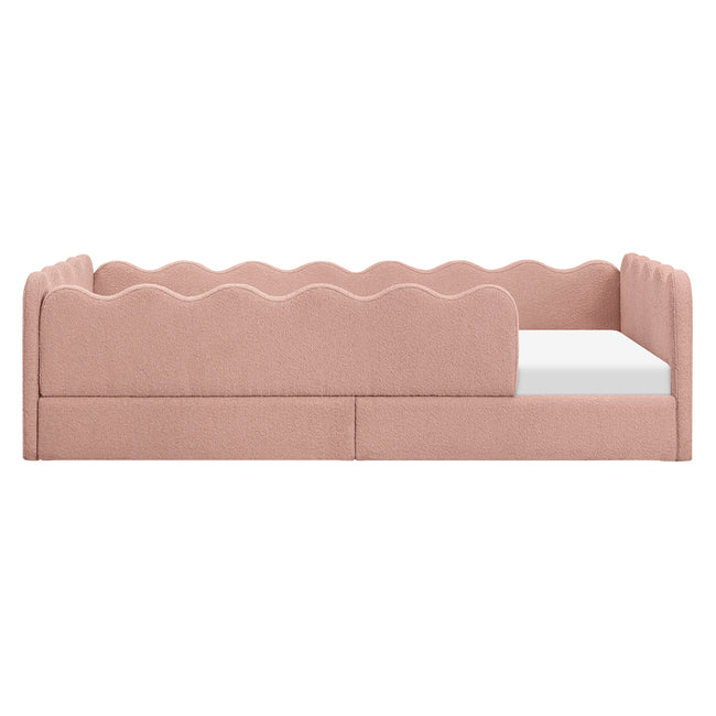 M31376PRSB,Babyletto Kids,Rizo Montessori-Inspired Twin Bed in Performance Rose Boucle
