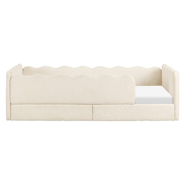M31376PWB,Babyletto Kids,Rizo Montessori-Inspired Twin Bed in Performance Ivory Boucle