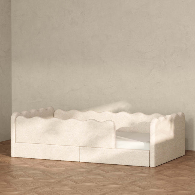M31376PWB,Babyletto Kids,Rizo Montessori-Inspired Twin Bed in Performance Ivory Boucle