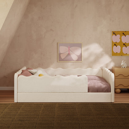 M31389PWB,Babyletto Kids,Rizo Montessori-Inspired Full Bed in Performance Ivory Boucle