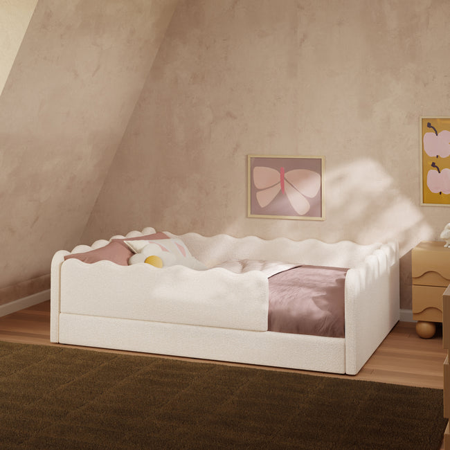 M31389PWB,Babyletto Kids,Rizo Montessori-Inspired Full Bed in Performance Ivory Boucle