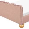 M31396PRSBRY,Babyletto Kids,Rizo Full Bed in Performance Rose Boucle w/Raspberry Piping