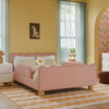 M31396PRSBRY,Babyletto Kids,Rizo Full Bed in Performance Rose Boucle w/Raspberry Piping