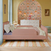 M31396PRSBRY,Babyletto Kids,Rizo Full Bed in Performance Rose Boucle w/Raspberry Piping