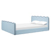 M31396PSBBY,Babyletto Kids,Rizo Full Bed in Performance Sky Boucle w/Blueberry Piping