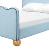 M31396PSBBY,Babyletto Kids,Rizo Full Bed in Performance Sky Boucle w/Blueberry Piping
