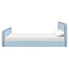 M31396PSBBY,Babyletto Kids,Rizo Full Bed in Performance Sky Boucle w/Blueberry Piping