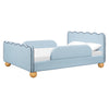 M31396PSBBY,Babyletto Kids,Rizo Full Bed in Performance Sky Boucle w/Blueberry Piping