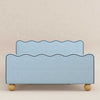 M31396PSBBY,Babyletto Kids,Rizo Full Bed in Performance Sky Boucle w/Blueberry Piping