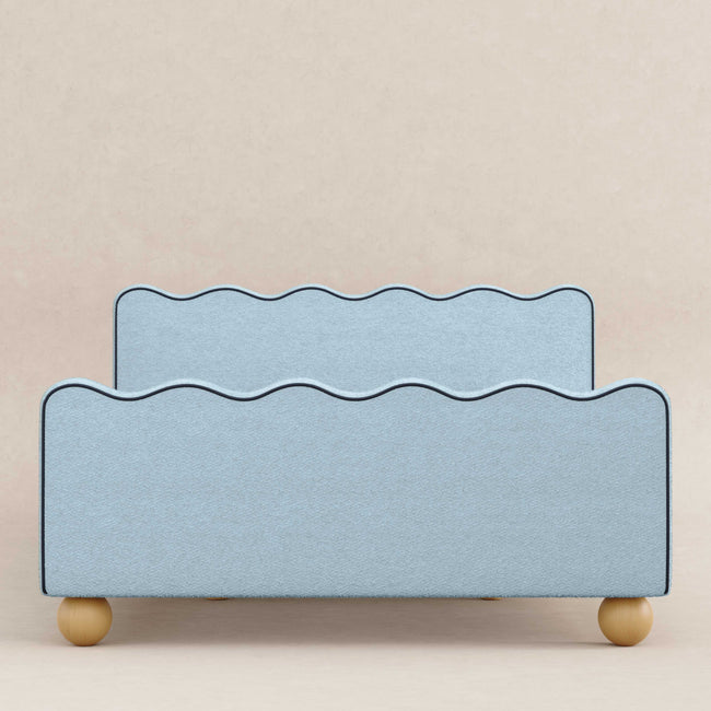 M31396PSBBY,Babyletto Kids,Rizo Full Bed in Performance Sky Boucle w/Blueberry Piping