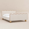 M31396PWBTAN,Babyletto Kids,Rizo Full Bed in Performance Ivory Boucle w/ VTan Leather Piping
