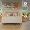 M31396PWBTAN,Babyletto Kids,Rizo Full Bed in Performance Ivory Boucle w/ VTan Leather Piping