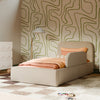 M31399PBEW,Babyletto Kids,Upholstered Twin/Full Bed Guardrail in Performance Beach Eco-Weave