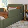 M31399POB,Babyletto Kids,Upholstered Twin/Full Bed Guardrail in Performance Olive Boucle