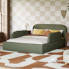 M31399POB,Babyletto Kids,Upholstered Twin/Full Bed Guardrail in Performance Olive Boucle