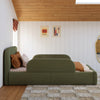 M31399POB,Babyletto Kids,Upholstered Twin/Full Bed Guardrail in Performance Olive Boucle