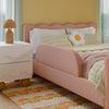 M31399PRSB,Babyletto Kids,Upholstered Twin/Full Bed Guardrail in Performance Rose Boucle