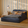 M31399PVET,Babyletto Kids,Upholstered Twin/Full Bed Guardrail in Performance Navy Eco-Twill