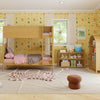 M31585RT,Babyletto Kids,Mini Mushroom Pouf in Rouge Teddy Loop