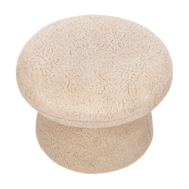 M31685CSG,Babyletto Kids,Mushroom Pouf in Chai Shearling