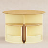 M31720PYHY,Babyletto Kids,Nessa Nesting Play Table in Pale Yellow and Honey