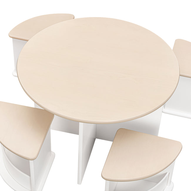 M31720WNX,Babyletto Kids,Nessa Nesting Play Table in White and Washed Natural